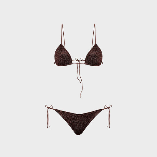 Oseree Lumière 80s Bikini - Chocolate