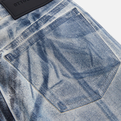 Ottolinger Signature Wrap Jeans - Sand / Blue Paint
