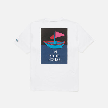 by Parra Paper Boat House Tee - White