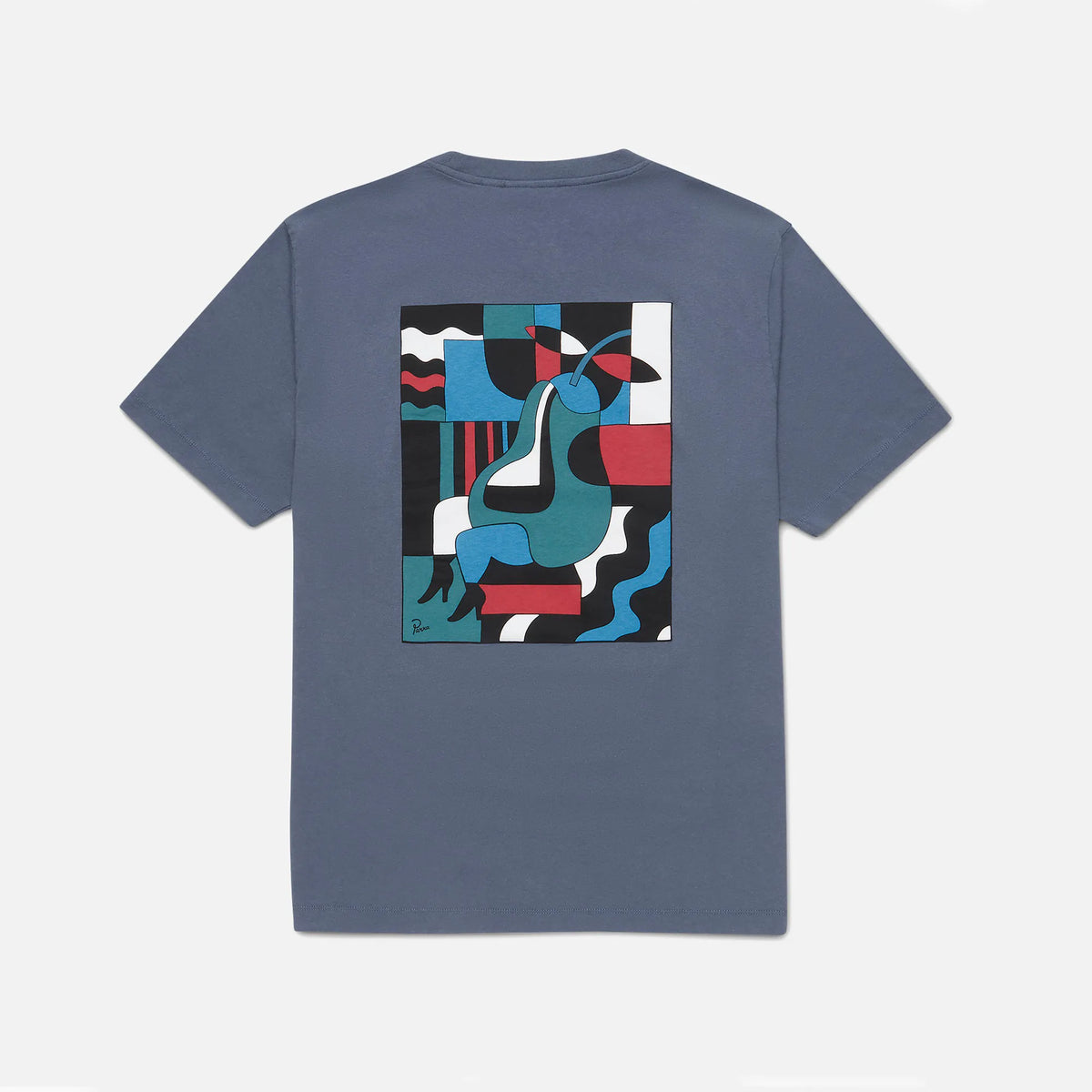 by Parra Blue Sitting Pear Tee - Indigo