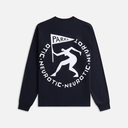 by Parra Neurotic Flag Long Sleeve Tee - Black