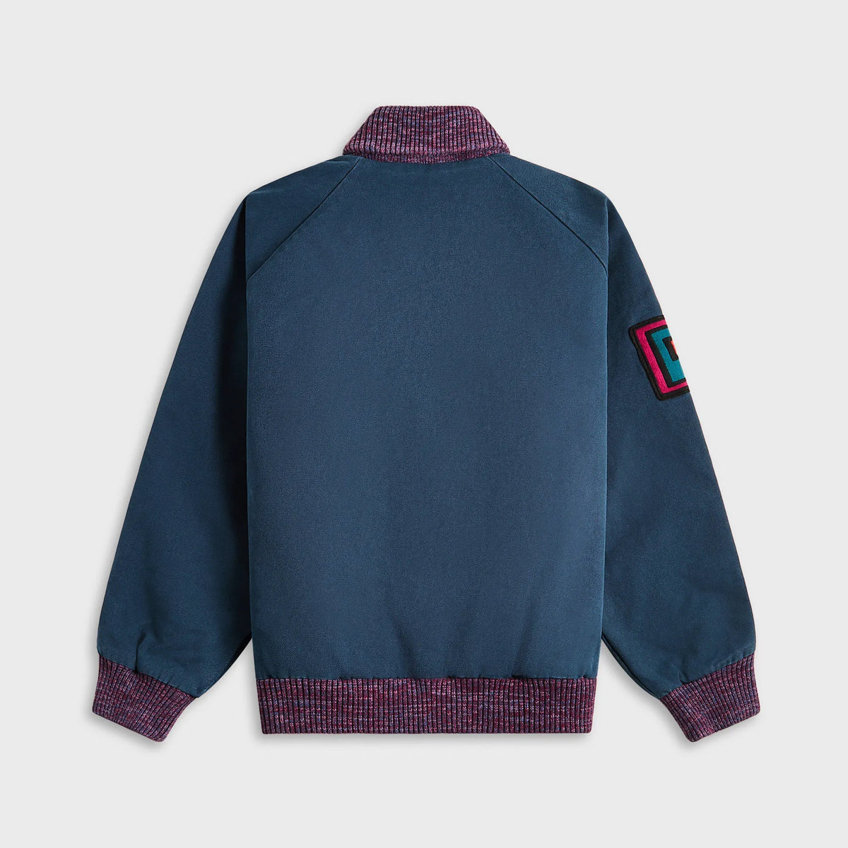 by Parra Skull Stalker Varsity Jacket - Washed Blue