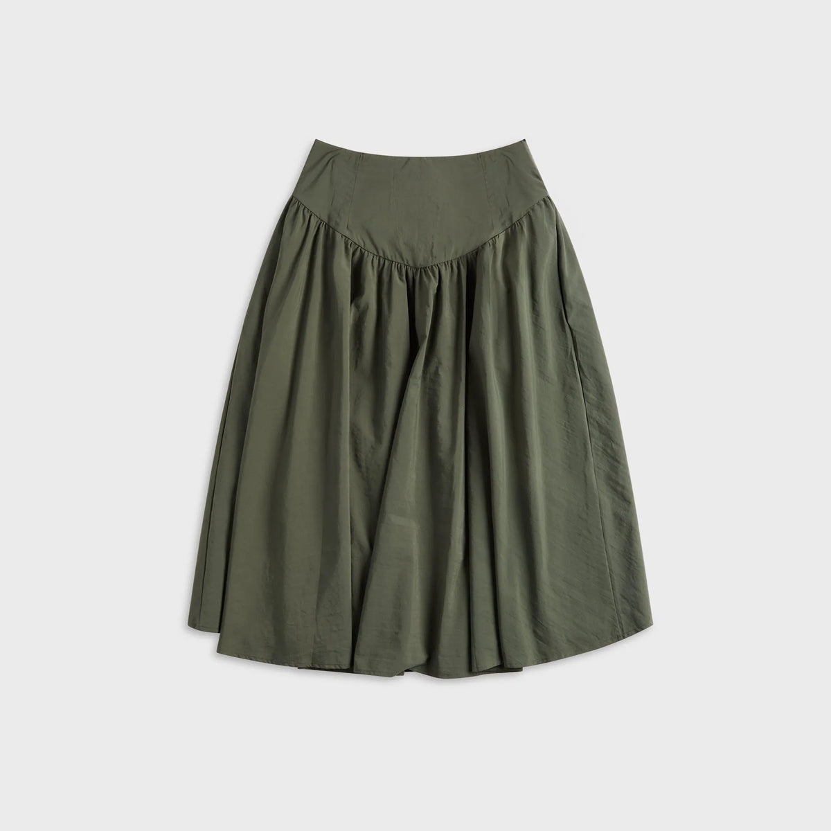 Peachy Den Deba Midi Skirt - Slate Green