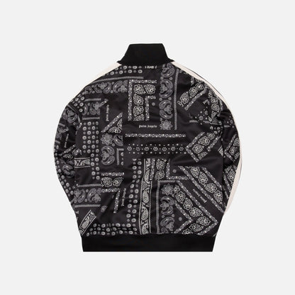 Palm Angels Bandana Track Jacket - Black / White