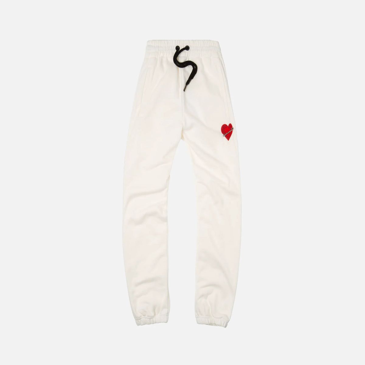 Palm Angels Pin My Heart Sweatpants - Ecru