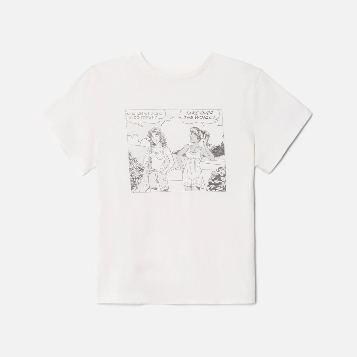 ReDone Classic Tee Girl Power - Vintage White