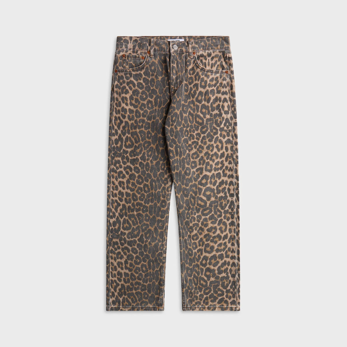 ReDone Mid Rise Blondie Crop Jean - Leopard