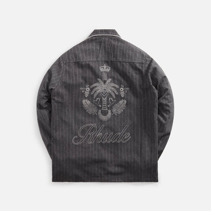 Rhude PJ Long Sleeve Shirt - Black