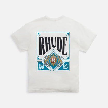 Rhude Card Tee Vintage - White