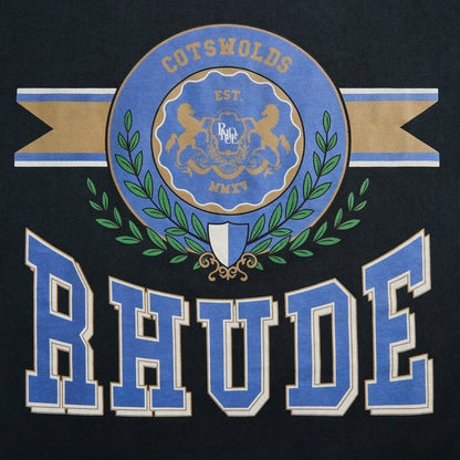 Rhude Cotswold Crest Tee - Vintage Black