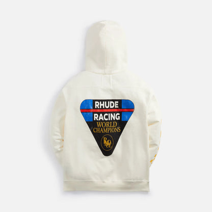 Rhude Livery Printed Hoodie - White