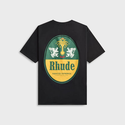Rhude Tabaco Tee - Vintage Black