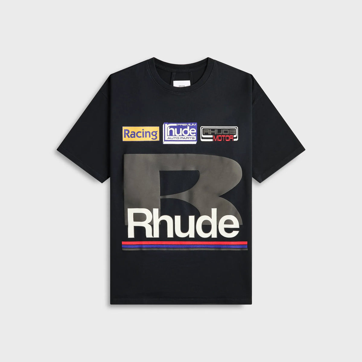 Rhude Petrol Patch Tee - Vintage Black
