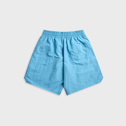 Rhude Logo Track Short - Baby Blue / Red