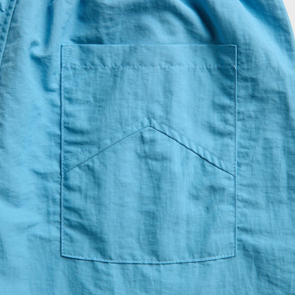 Rhude Logo Track Short - Baby Blue / Red