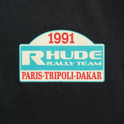 Rhude Tripoli Rally Team Tee - Vintage Black / Yellow