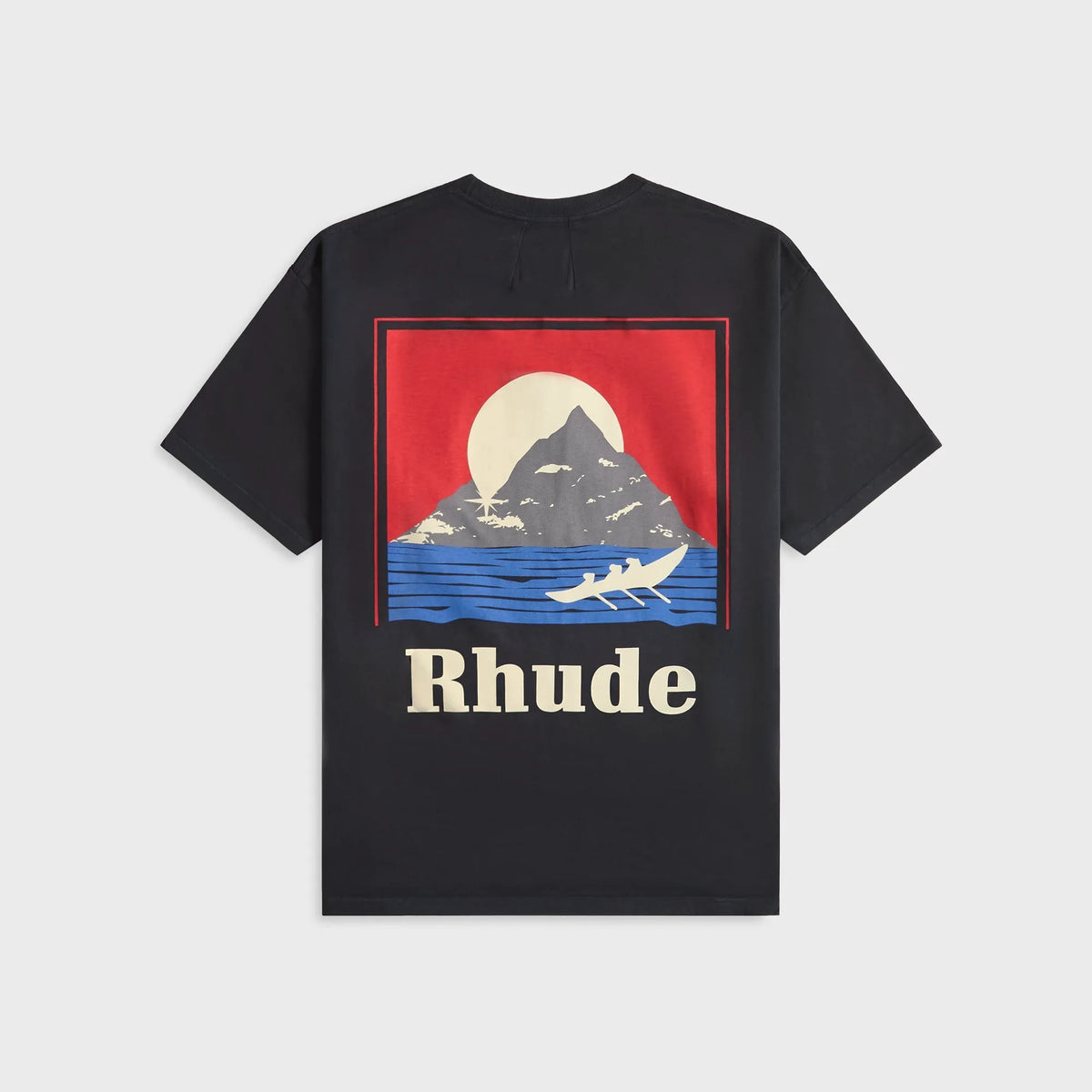 Rhude Moonlight Regatta Tee - Vintage Black / Red / Blue