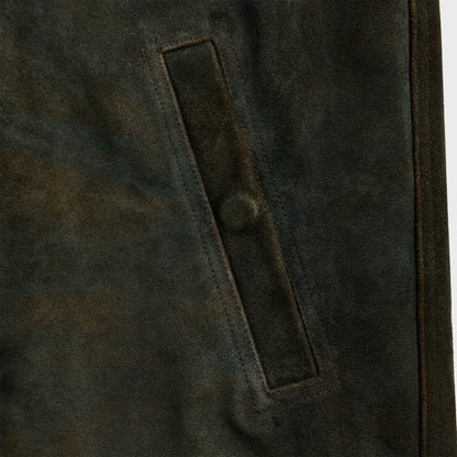 Rick Owens Suede Brad Jacket - Indigo