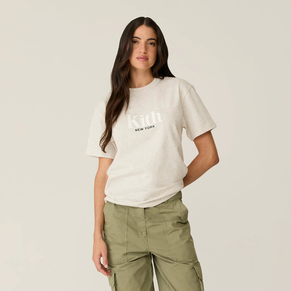 Kith Women Mott New York Tee II - Sandy Heather