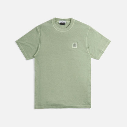 Stone Island Fissato Effect Tee - Sage