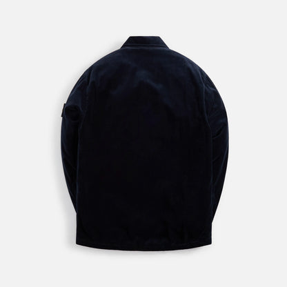 Stone Island Cotton Velvet Overshirt - Navy Blue