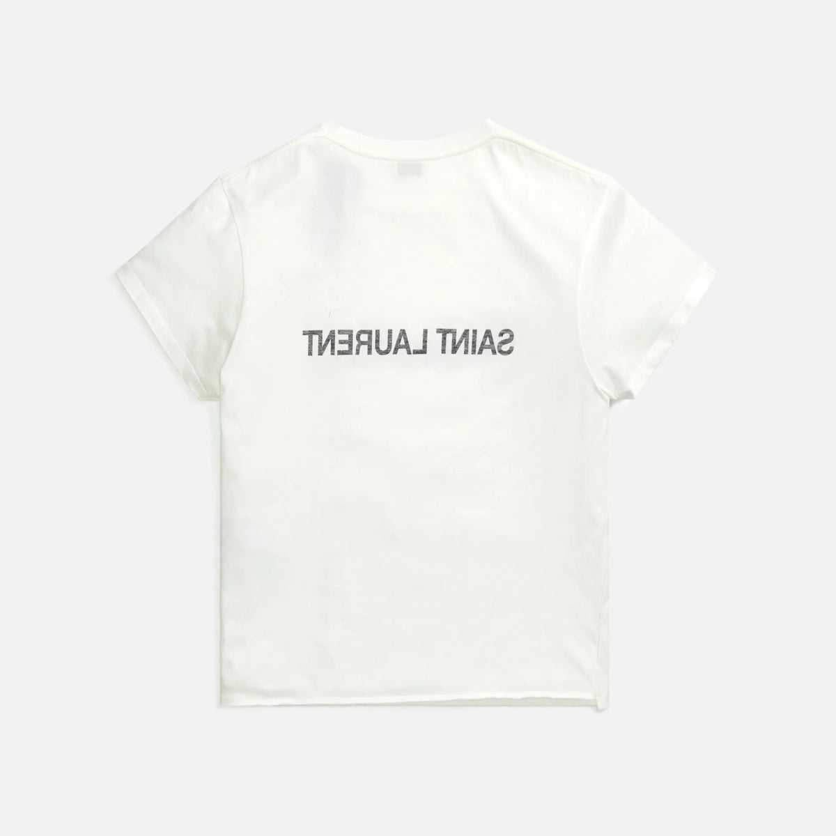 Saint Laurent Reverse Tee - Natural