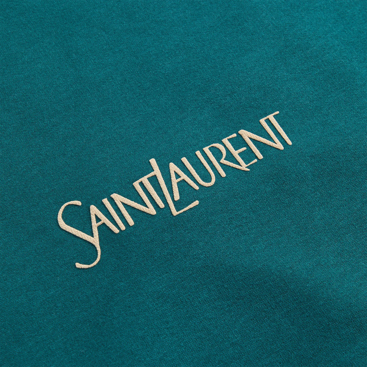 Saint Laurent Sweatshirt - Vert ET Naturel