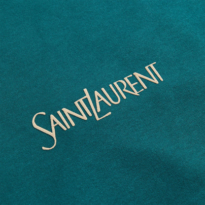 Saint Laurent Sweatshirt - Vert ET Naturel