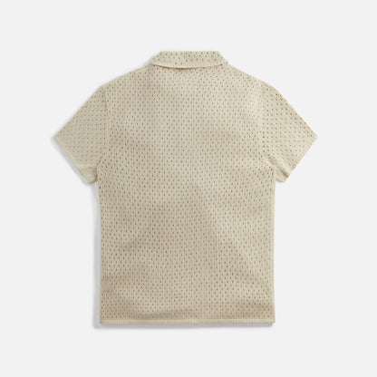 Stampd Oversized Knit Polo - Sand