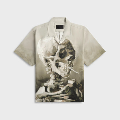 Stampd Van Gogh Camp Collar - Skeleton Print V2