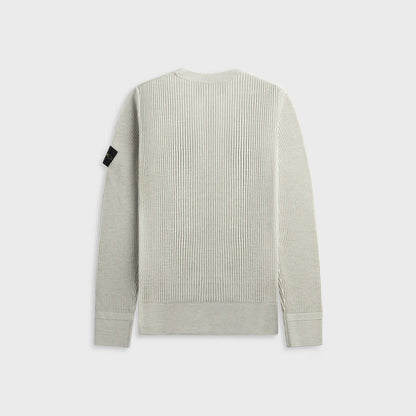 Stone Island Full Rib RWS Wool Crewneck - Sand Melange