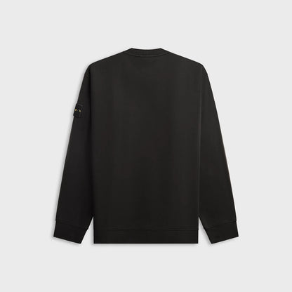 Stone Island Heavy Organic Cotton Crewneck Sweatshirt - Black