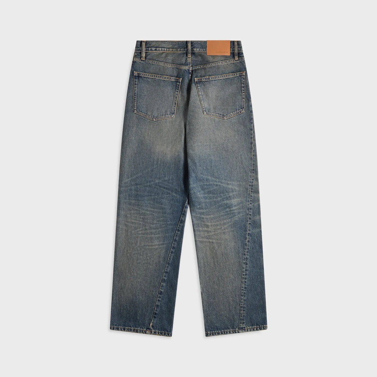 Sunflower Wide Twist Jean - Dirty Blue