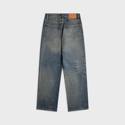 Sunflower Wide Twist Jean - Dirty Blue