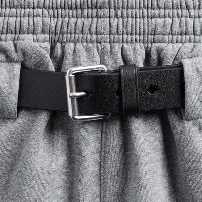 Alexander Wang Crystal Hotfix Mid-Rise Terry Sweatpant - Grey