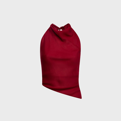 Tae Park Sheer Kite Top - Wine