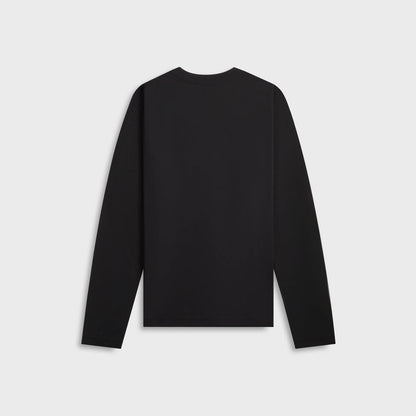 Tekla Long Sleeve Sleeping Tee - Black