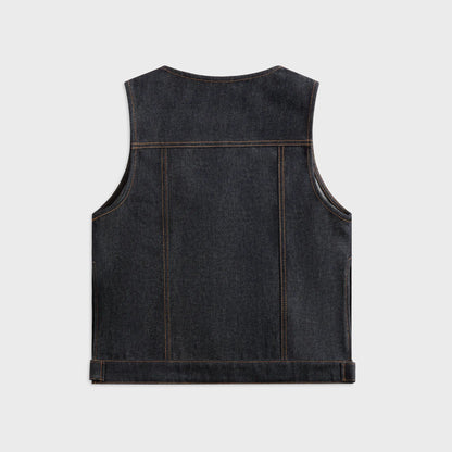 Veneda Carter Boxy Vest - Denim