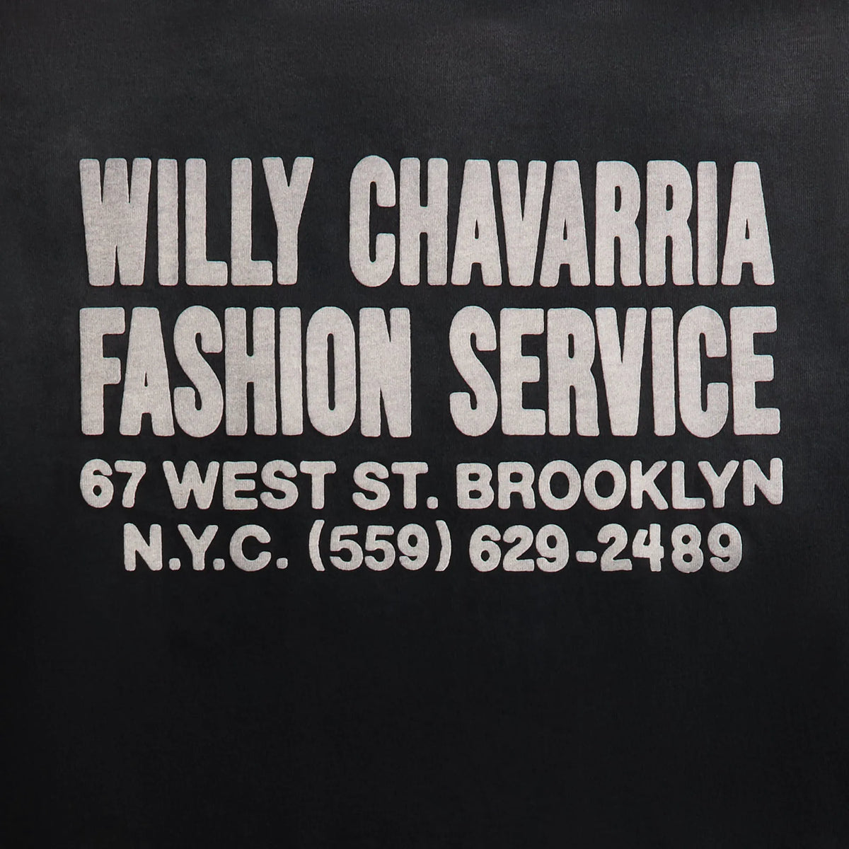 Willy Chavarria Fashion Services Buffalo Tee - Black