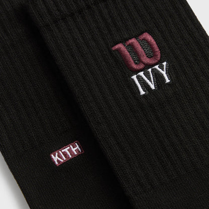 Kith Ivy for Wilson Logo Crew Socks - Black