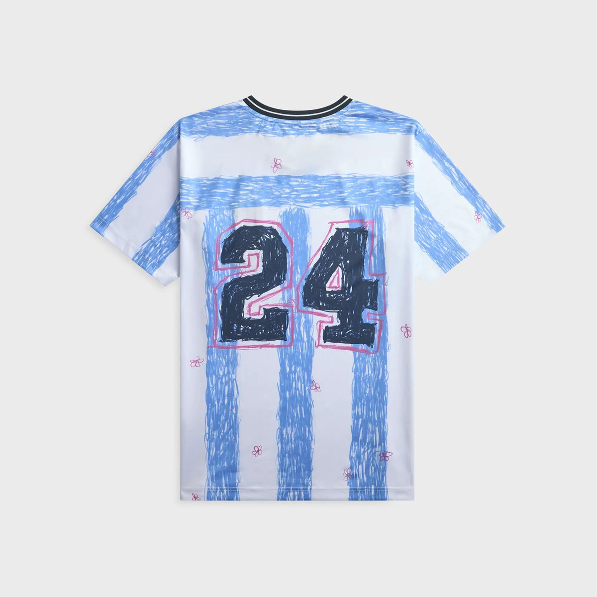 NAHMIAS Scribble Soccer Jersey - Blue Iris